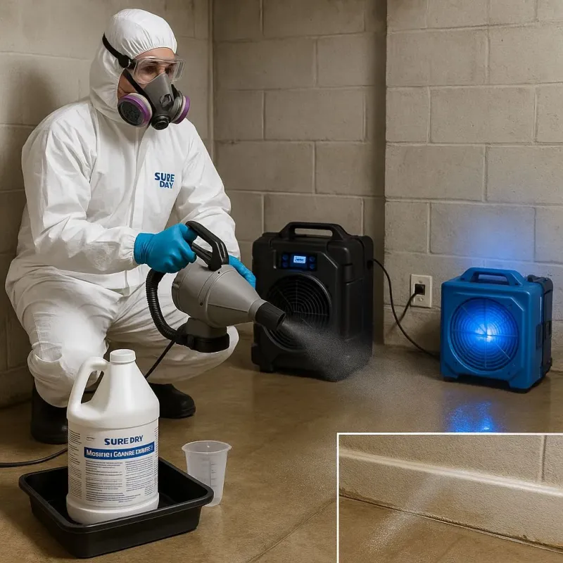 Sanitization and Odor Removal process in Fairview, TX
